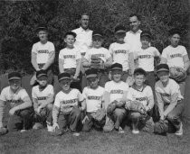 Little League team photo of the "Huskies", date unknown