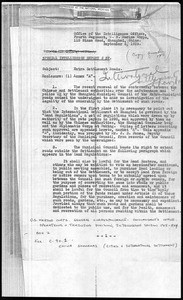 4th Marines (Shanghai). E. F. Carlson's report on jurisdiction over roads in Shanghai's International settlement, 1929