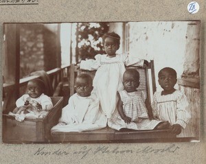 Children in station Moshi, Moshi, Tanzania, ca.1900-1914
