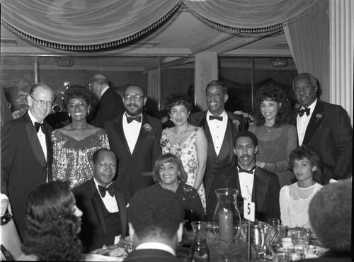 Tom and Ethel Bradley at a 100 Black Men event, Los Angeles, 1983