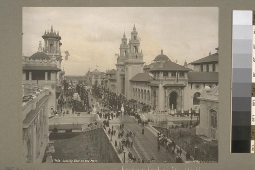 Looking East on the Mall. 456. [Pan-American Exposition, Buffalo, New York. Copyright 1901. Photograph by C.D. Arnold.]