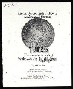 Texas interjurisdictional holy conference & seminar, 1998