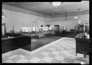 New interior, Citizens Trust and Savings Bank, West 7th Street and South Alvarado Street, Los Angeles, CA, 1928