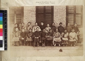 Pupils of a Christian school for women, Quanzhou, China, 1892