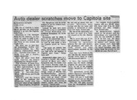 Auto dealer scratches move to Capitola site