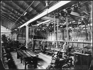 Interior view of a machine shop