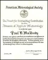 American Meteorlogical Society certificates (2 items)