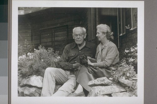 Will [Edward] Colby, "Mr. Jones" & Helen Colby at Minnow's Landing, Big Sur, Calif