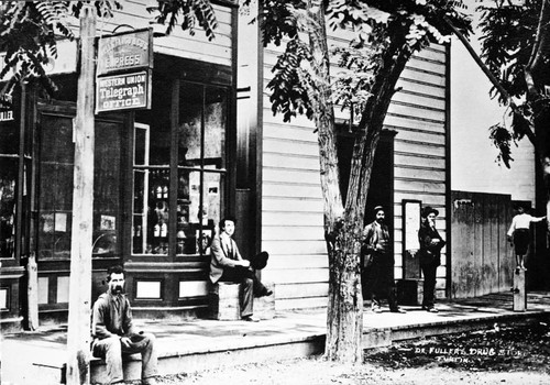 Dr. Levi Fuller's Drug Store, Tustin, ca. 1890