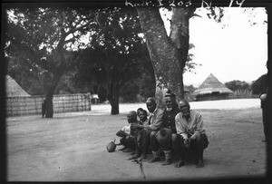 Counsellors of an African chief, Zandamela, Mozambique, ca. 1933-1939
