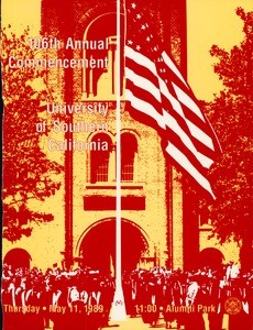 Commencement program, USC (106th: 1989: Alumni Memorial Park)