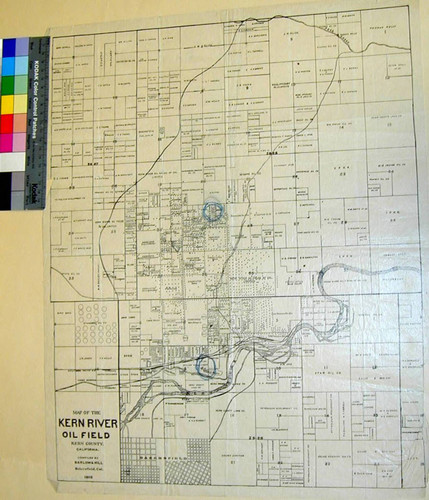 Map of the Kern River oil field