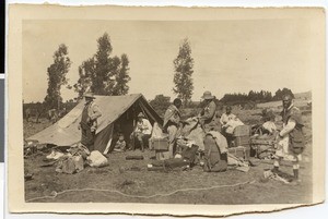 Camp life, Ethiopia, 1933