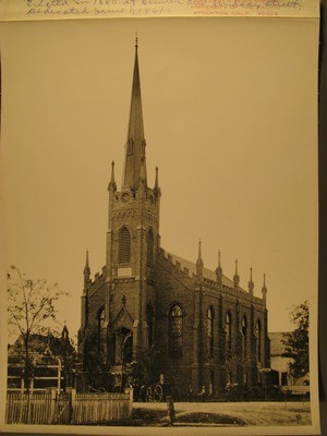 Stockton - Churches - Baptist: First Baptist Church at Hunter and Lindsay Sts