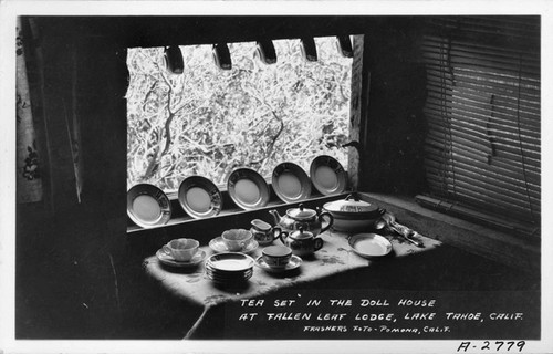 "Tea Set" in the Doll House at Fallen Leaf Lodge, Lake Tahoe, Calif