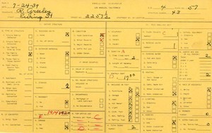 WPA household census for 2257 EWING, Los Angeles