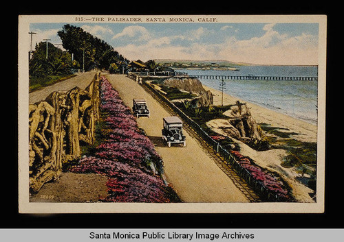 Automobiles on the California Incline, Santa Monica, Calif