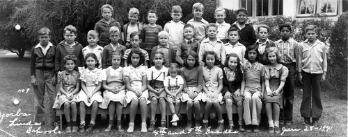 4th and 5th grades, Yorba Linda Grammar School, Jan. 1941
