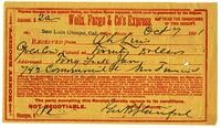Money transfer from Ah Louis to Tony [Jack?] [Jun?], October 7, 1891
