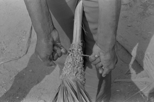 Broom making, San Basilio de Palenque, 1977