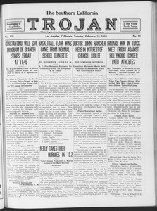 The Southern California Trojan, Vol. 7, No. 71, February 15, 1916