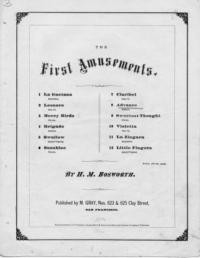 Advance : march : first amusements, no. 8 / H. M. Bosworth