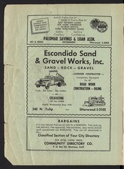 Escondido City and Rural Directory 1962