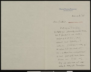 Joseph Edgar Chamberlin, letter, 1928-11-28, to Hamlin Garland