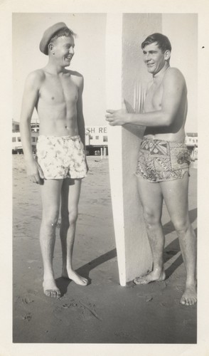 Ed Smith, Bob Rittenhouse at Cowell Beach