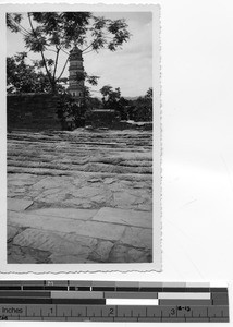 A pagoda at Luoding, China, 1938
