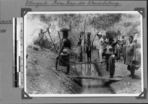 Female workers during the laying of waterpipes, Utengule, Tanzania