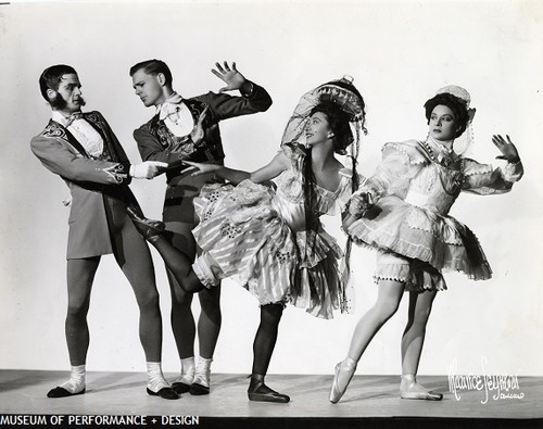 Lew Christensen, Harold Christensen, Gisella Caccialanza and Ruby Asquith in "Charade or The Debutante"