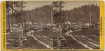 Flume and railroad at Gold Run, # 55