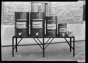 Oil tanks and rack, Pennzoil, Southern California, 1930