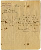 Letter from Herron and Baker Company to Ah Louis