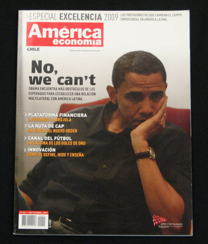 Chilean America Economia Magazine Featuring Barack Obama