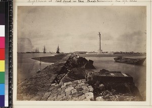 View of Port Said, Egypt, ca. 1870