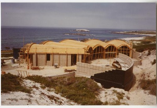 [Shell House] construction, southeast view, O'Brien, Mr. and Mrs. James, residential, Pebble Beach