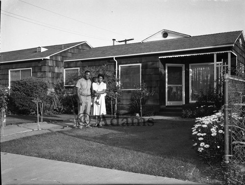 Family and home, Los Angeles, 1962