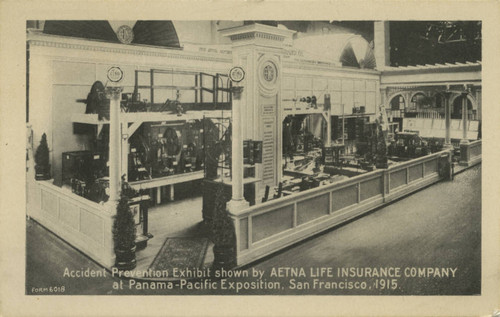 Accident Prevention Exhibit shown by Aetna Life Insurance Company at Panama-Pacific Exposition, San Francisco, 1915