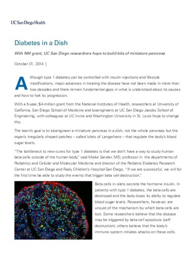 Diabetes in a Dish