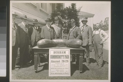 #202, Mr. Donner's prize watermelons from Durham Fair, August, 1920