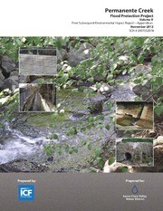 Permanente Creek Flood Protection Project : Final Subsequent Environmental Impact Report, Part 2 of 2