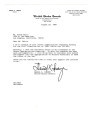 Letter from Daniel K. Inouye, United States Senator to Minoru Frank Saito, August 24, 1989
