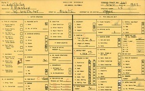 WPA household census for 866 1/2 WEST 64TH STREET, Los Angeles County