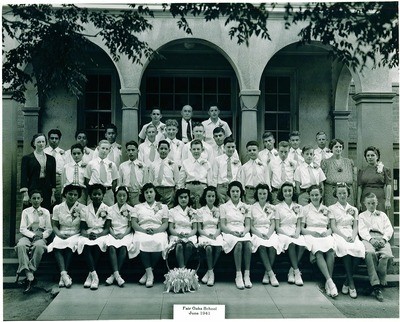 Stockton - Schools: Fair Oaks: Fair Oaks School students June 1941