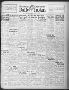 Daily Trojan, Vol. 20, No. 74, January 21, 1929