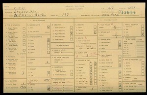 WPA household census for 137 E ADAMS, Los Angeles