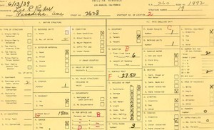 WPA household census for 2628 PASADENA, Los Angeles