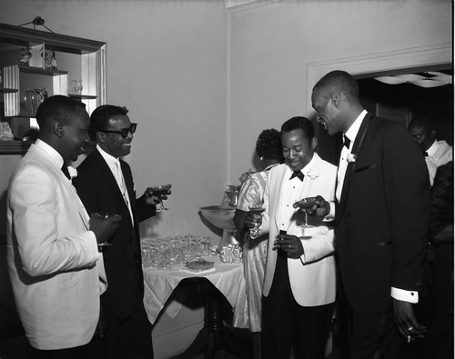 Guests at a wedding, Los Angeles, 1962
